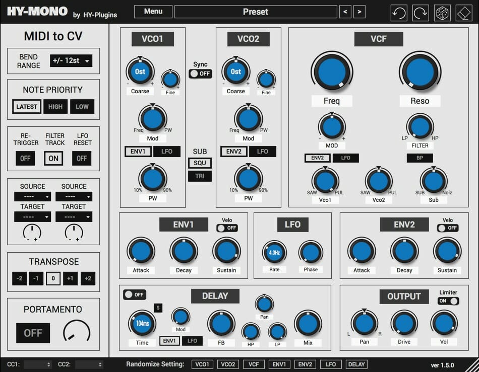 Best VST for Free Instrument Plugins - HY-Plugins HY-Mono